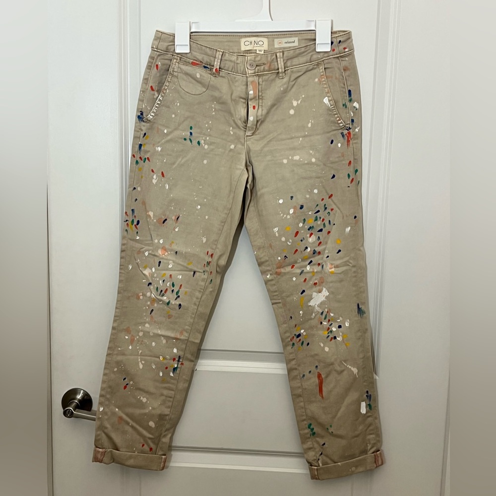 Anthropologie Painted Chinos